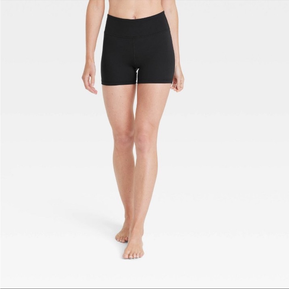 NWOT Bike Shorts All In Motion Spandex Black Athletic